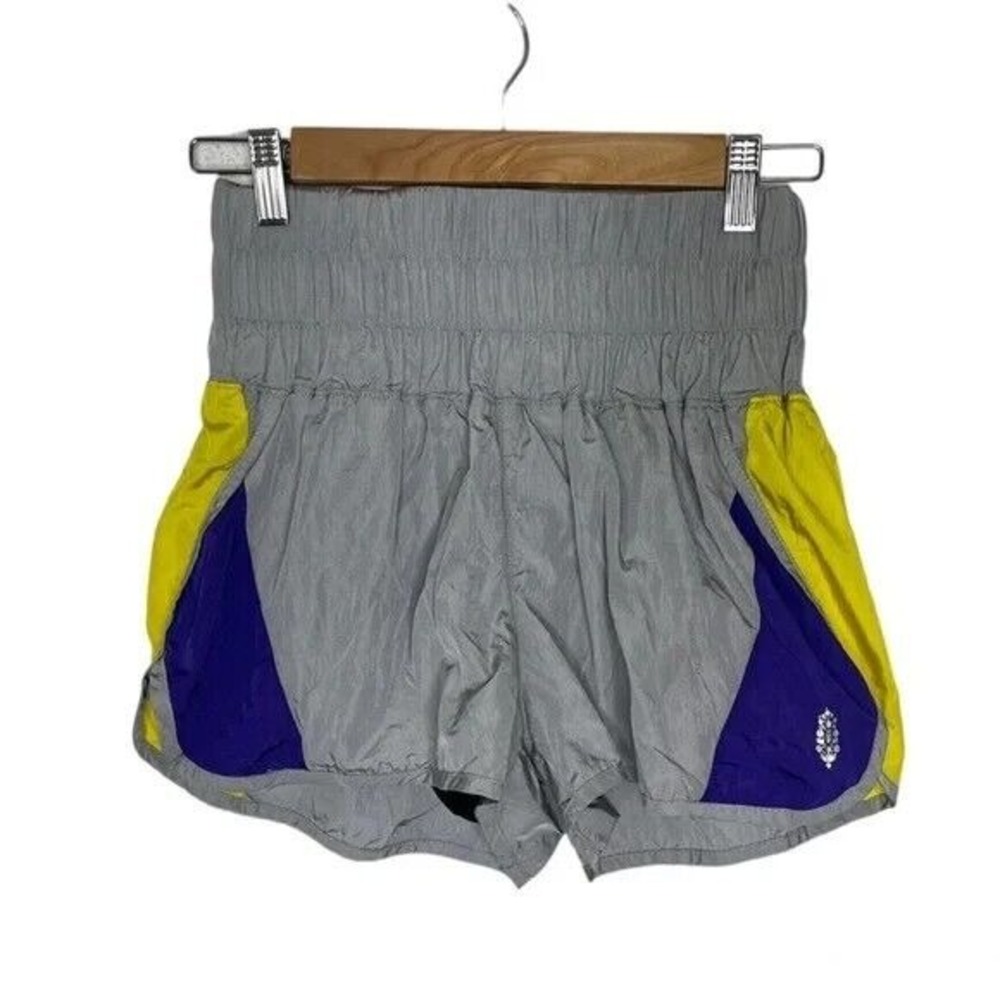 Free People Movement The Way Home Colorblock High Rise Athletic Shorts Women's S